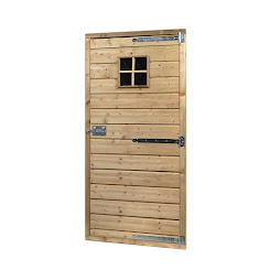 Glorenza - Hout - Lospaneel Dicht Deur 85x179cm + raampje