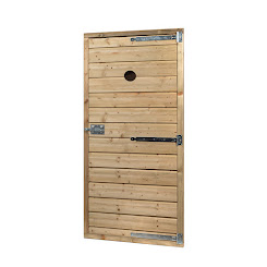 Glorenza - Hout - Lospaneel Dicht Deur met vlieggat 85x179cm