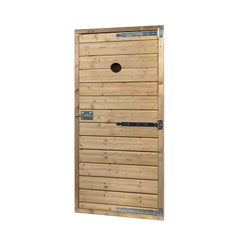 Glorenza  Hout  Lospaneel Dicht Deur met vlieggat 85x179cm